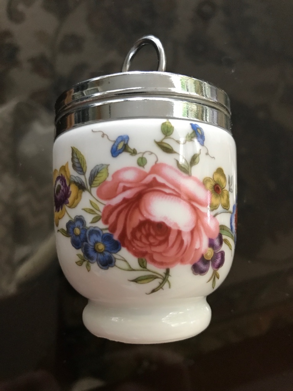 A Royal Worcester Porcelain Egg Coddler
